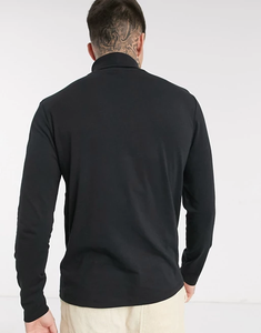 Long sleeve jersey roll neck