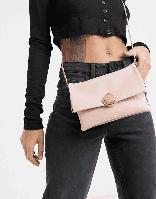 Oasis clutch bag in neutral
