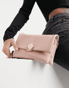 Oasis clutch bag in neutral